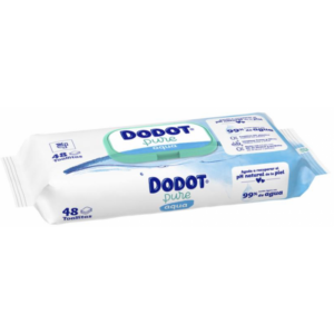 DODOT AQUA PURE TOALLITAS HUMEDAS PARA BEBES  48 UNIDADES PLASTIC FREE