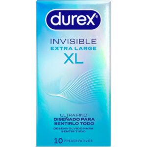 DUREX INVISIBLE XL PRESERVATIVOS 10 UNIDADES