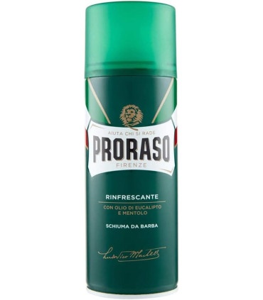 ESPUMA DE AFEITAR PRORASO LINEA VERDE EUCALIPTO Y MENTOL 100 ML
