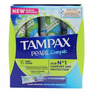 TAMPONES TAMPAX COMPAK PEARL SUPER 18 U