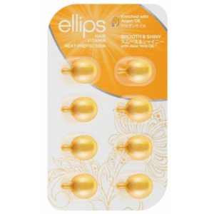 ELLIPS VITAMINA CAPILAR ARGAN AMARILLA SUAVIDAD Y BRILLO 8 UNID