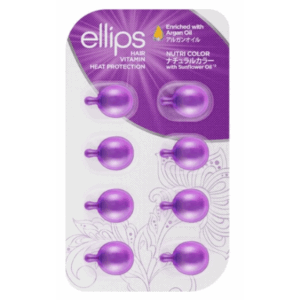 ELLIPS VITAMINA CAPILAR ARGAN NUTRICOLOR LILA  8 UNID