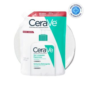 LIMPIADOR ESPUMOSO CERAVE 1 ENVASE 473 ML RECARGA