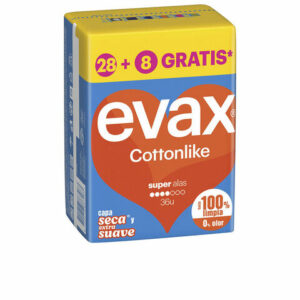 COMPRESAS EVAX COTTONLIKE SUPER ALAS 12 U