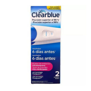 TEST DE EMBARAZO ULTRATEMPRANA CLEARBLUE 2 UNIDADES
