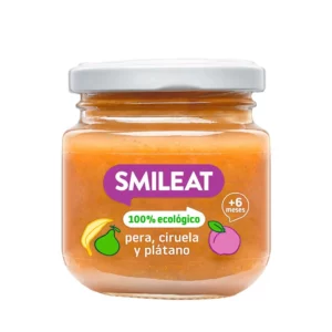 SMILEAT  1 TARRITO 130 g SABOR PERA CIRUELA Y PLATANO