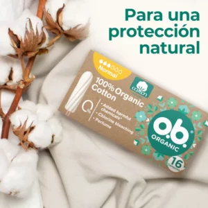 OB TAMPONES ORGANICOS NORMAL 16 UNIDADES