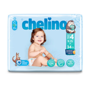 Chelino Fashion & Love Pañales Talla 4 (9-15 kg) 34 Unidades
