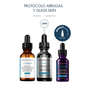 SkinCeuticals Cofre Protocolo Arrugas y Glass Skin: C E Ferulic 30 ml + P-Tiox 30 ml